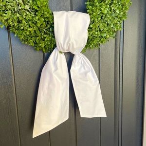 Hand Crafted Wreath Sash Blank Sash White Wreath Sash Wedding Sash Embroidery